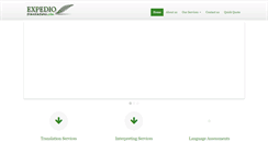 Desktop Screenshot of expediotranslations.com